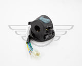 Universal Motorcycle Handlebar Switches Left & Right indicator 7/8" 22mm Blue