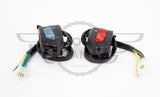 Universal Motorcycle Handlebar Switches Left & Right indicator 7/8" 22mm Blue