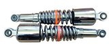 Universal Rear motorcycle Shocks Absorber 325mm Chrome 12mm Bush