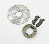 Front Brake Disc, Pad & Rear Shoe Kit for Honda PCX125 (2014 – 2017)
