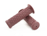 Dark Brown 22mm Motorcycle Handlebar Grips for Café Racer / Pit Bike