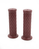 Dark Brown 22mm Motorcycle Handlebar Grips for Café Racer / Pit Bike