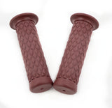 Dark Brown 22mm Motorcycle Handlebar Grips for Café Racer / Pit Bike
