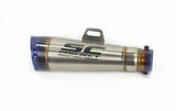 Stainless Upswept Exhaust with Blue Tip for Honda C50 C70 C90 / Pit Bike
