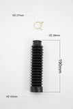 Rubber Fork Gaitors Rubber Boots Mud W Clips for Honda CG125 CG 125