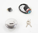 Ignition Switch Key Switch Fuel Gas Cap Lock for Suzuki GN125 1982 – 2001 6 Pin