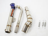Custom UpLift Exhaust for Honda C50 C70 C90 Straight Pipe Stainless Non Road Use