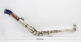 Custom UpLift Exhaust for Honda C50 C70 C90 Straight Pipe Stainless Non Road Use