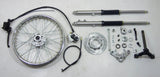 Custom Tracker Front Fork & 1.60 × 18 Wheel Kit for Honda C50 C70 C90