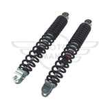 Rear Motorcycle Scooter Shock Absorbers 320mm Black 10mm Eye M8 Fork Pair
