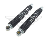 Rear Motorcycle Scooter Shock Absorbers 320mm Black 10mm Eye M8 Fork Pair