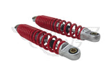 Motorcycle Rear Shock Absorbers 270mm 10mm Eye Red Universal Pair