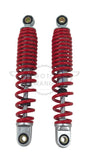 Motorcycle Rear Shock Absorbers 270mm 10mm Eye Red Universal Pair