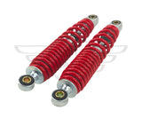 Motorcycle Rear Shock Absorbers 270mm 10mm Eye Red Universal Pair