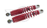 Motorcycle Rear Shock Absorbers 270mm 10mm Eye Red Universal Pair