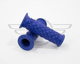 7/8" 22MM Cafe Racer Diamond Handlebar Grips Blue