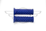 7/8" 22MM Cafe Racer Diamond Handlebar Grips Blue