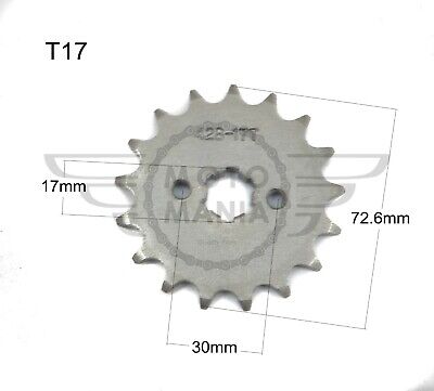 Universal Front Chain sprocket 428 17mm 17 Tooth Honda Pitbike Lifan