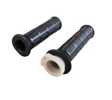 22mm Motorcycle Handlebar Grip Set 22mm black handlebar grips 135mm single cable throttle tube - image 4