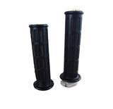 22mm Motorcycle Handlebar Grip Set 22mm black handlebar grips 135mm single cable throttle tube - image 7