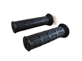 22mm Motorcycle Handlebar Grip Set 22mm black handlebar grips 135mm single cable throttle tube - image 1