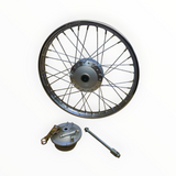 Honda CG125 front wheel 18x1.40 spoked chrome rim 12mm axle drum brake