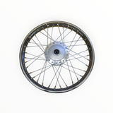 Honda CG125 front wheel assembly dimensions and 12mm axle fitment