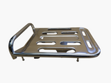 Honda C90 Cub 6V chrome rear luggage rack single seat - image 1