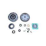 Honda CD90 clutch basket and primary driven gear assembly alternate view