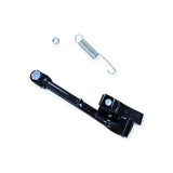 Honda C90 Cub replacement side stand showing forked pivot mount and spring