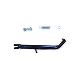 Honda CB125 black motorcycle side stand kit mounting and spring detail
