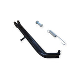 Honda CB125 aftermarket side stand kit alternate angle with fitting hardware