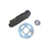 Honda CG125 heavy-duty 428H chain and 15T 38T sprocket set — product photograph 2