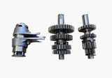 Honda SS50 CD50 style gearbox gear shaft assembly detail