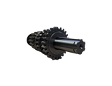 Honda 4-speed gearbox output shaft and transmission gears