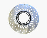 Honda PCX160 ABS front brake disc with ABS sensor ring
