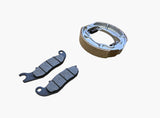 Honda PCX125 front brake pads and rear brake shoes set 2018–2024