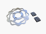 209/210mm rear brake rotor and pad set for Adrenaline and Apache 125