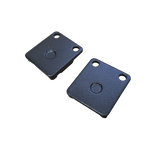 FA054 brake pad mounting holes and backing plate view