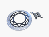Yamaha YBR125 front brake rotor and pad replacement set