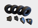 4 x Knobbly Tyres + 4 x Inner Tubes 145/70-6 Quad ATV