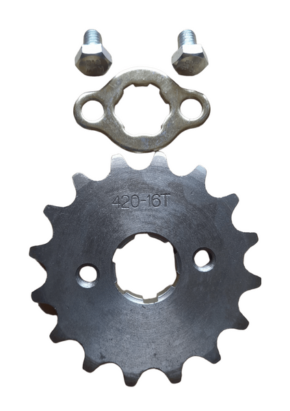 Front Chain Sprocket 420 20mm 16T Pit bike Lifan  Plate + Bolts  