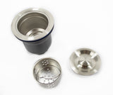 Double Bowl Sink Waste Kit Drainage Flex pipe PVC with Overflow Food trap