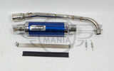 Custom Exhaust Honda C90 C50 C70 12v Pitbike Lexmoto YX Blue