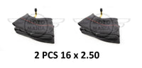 16x2.5 Rubber Inner Tube 16 in Bent Valve Bicycle E bike Tyre Tube X2