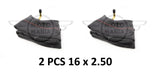 16x2.5 Rubber Inner Tube 16 in Bent Valve Bicycle E bike Tyre Tube X2