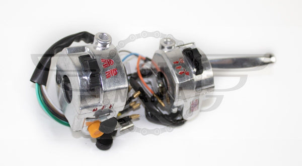 Handlebar Switches Honda C50 C70 C90 Kick Start Square Headlight 22mm