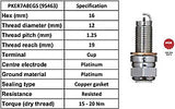 Genuine NGK PKER7A8EGS x 3 Spark Plug VW Golf MK7 1.0L 2015-2019