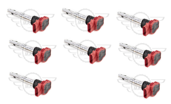 x8 Performance NGK Ignition Coil U5014 8 pack For Audi Q7 S5 R8 4.2L 2006 - 2023