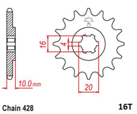 Front and Rear Sprocket Set For Suzuki GZ125 MARAUDER 1998-2011